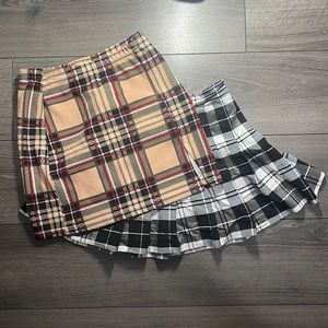 Plaid Print Skirts
